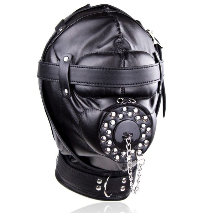 Banoch Depraved Stopper Black Zwart masker van pu Leer 3 1 Banoch Depraved Stopper Black Zwart masker van pu Leer 3 1