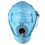 Banoch Depraved Stopper Blue Blauw masker van pu Leer 987101718