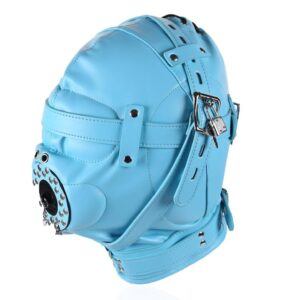 Banoch Depraved Stopper Blue Blauw masker van pu Leer 987101718 2
