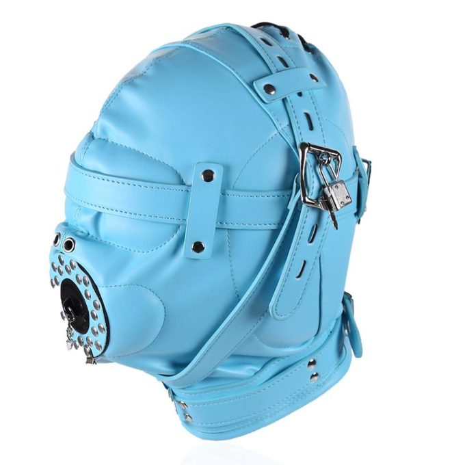Banoch Depraved Stopper Blue Blauw masker van pu Leer 987101718 2 Banoch Depraved Stopper Blue Blauw masker van pu Leer 987101718 2
