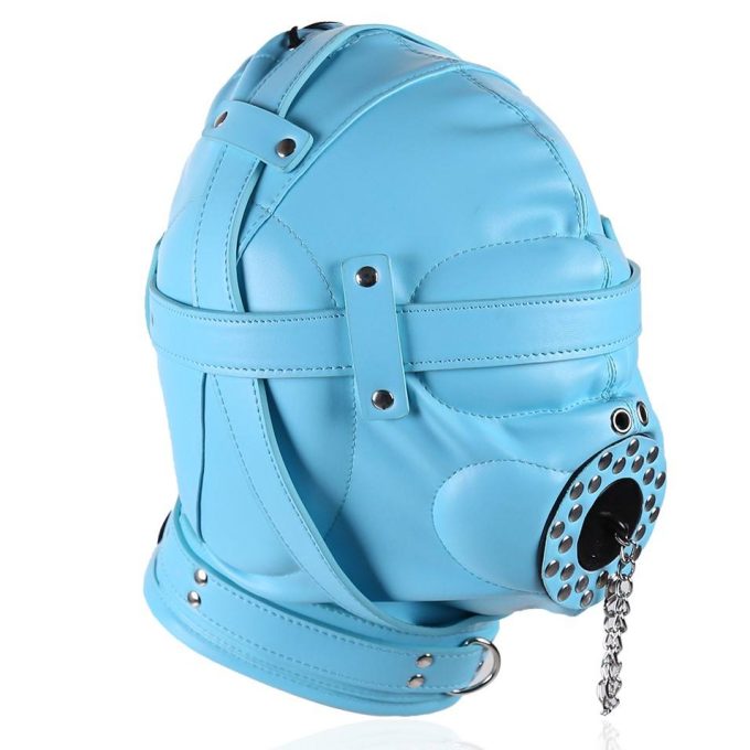 Banoch Depraved Stopper Blue Blauw masker van pu Leer 987101718 3 Banoch Depraved Stopper Blue Blauw masker van pu Leer 987101718 3