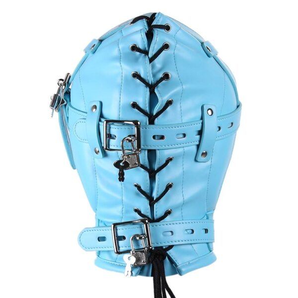 Banoch Depraved Stopper Blue Blauw masker van pu Leer 987101718 4