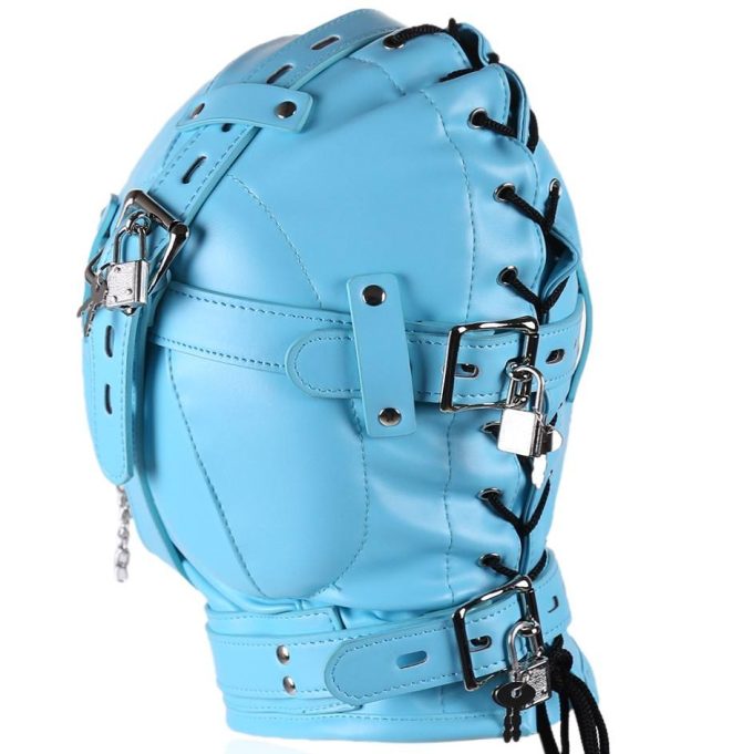 Banoch Depraved Stopper Blue Blauw masker van pu Leer 987101718 5 Banoch Depraved Stopper Blue Blauw masker van pu Leer 987101718 5