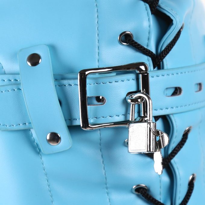 Banoch Depraved Stopper Blue Blauw masker van pu Leer 987101718 6 Banoch Depraved Stopper Blue Blauw masker van pu Leer 987101718 6
