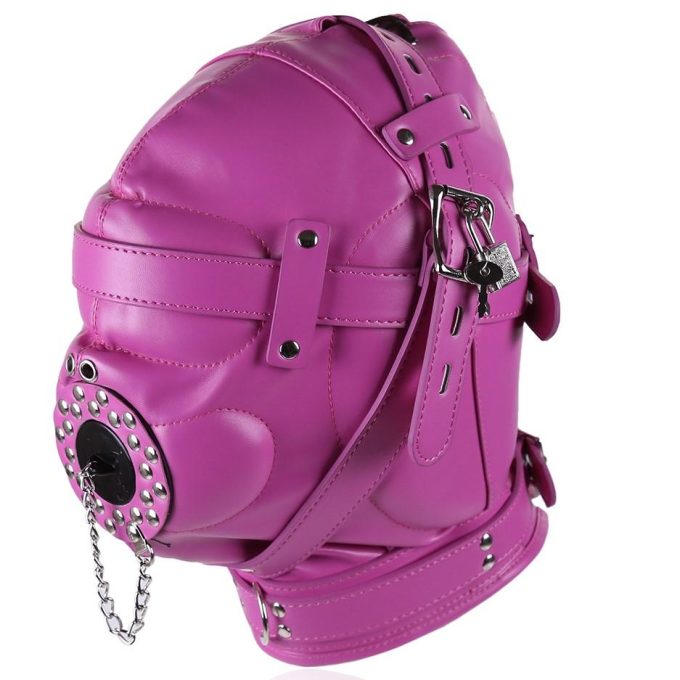 Banoch Depraved Stopper Pink Roze masker van pu Leer 987101717 2 Banoch Depraved Stopper Pink Roze masker van pu Leer 987101717 2