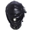 Banoch Foraminis Hood Black Zwart masker van PU Leer 987101711 Banoch Foraminis Hood Black Zwart masker van PU Leer 987101711