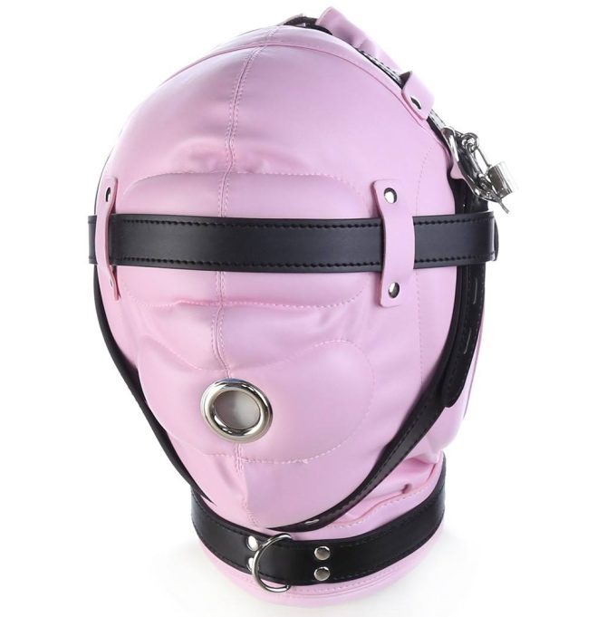 Banoch Foraminis Hood Pink Black RozeZwart masker van PU Leer 987101713 3 Banoch Foraminis Hood Pink Black RozeZwart masker van PU Leer 987101713 3