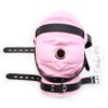 Banoch Foraminis Hood Pink Black RozeZwart masker van PU Leer 987101713 6 Banoch Foraminis Hood Pink Black RozeZwart masker van PU Leer 987101713 6