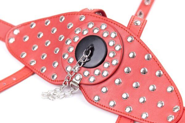 Banoch Mask Punk Stopper Red rood pu leer masker 987101707 2 Banoch Mask Punk Stopper Red rood pu leer masker 987101707 2