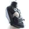 Banoch Open Breast Straight Jacket Black pu Leer dwangbuis bondage Zwart 987101725 5
