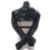 Banoch Open Breast Straight Jacket Black pu Leer dwangbuis bondage Zwart 987101725 6
