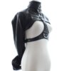 Banoch Open Breast Straight Jacket Black pu Leer dwangbuis bondage Zwart 987101725 9