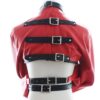 Banoch Open Breast Straight Jacket Red pu Leer dwangbuis bondage Rood 987101726 3