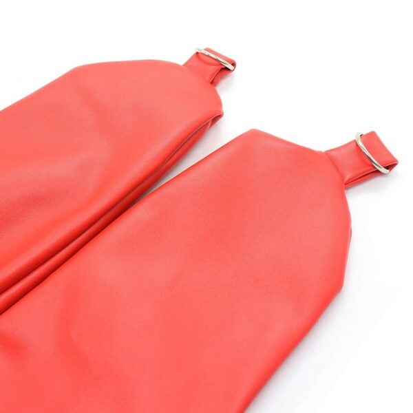 Banoch Open Breast Straight Jacket Red pu Leer dwangbuis bondage Rood 987101726 9