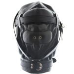 Banoch Reticent Hood Black Zwart Masker van pu Leer 987101719