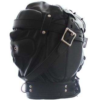 Banoch Reticent Hood Black Zwart Masker van pu Leer 987101719 2