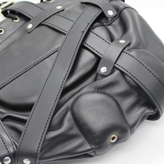 Banoch Reticent Hood Black Zwart Masker van pu Leer 987101719 5
