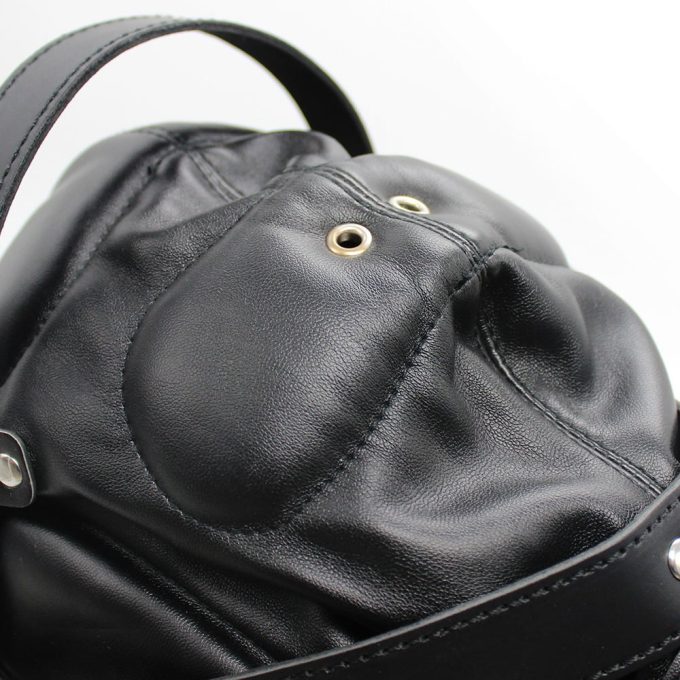Banoch Reticent Hood Black Zwart Masker van pu Leer 987101719 6