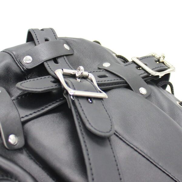 Banoch Reticent Hood Black Zwart Masker van pu Leer 987101719 7 Banoch Reticent Hood Black Zwart Masker van pu Leer 987101719 7