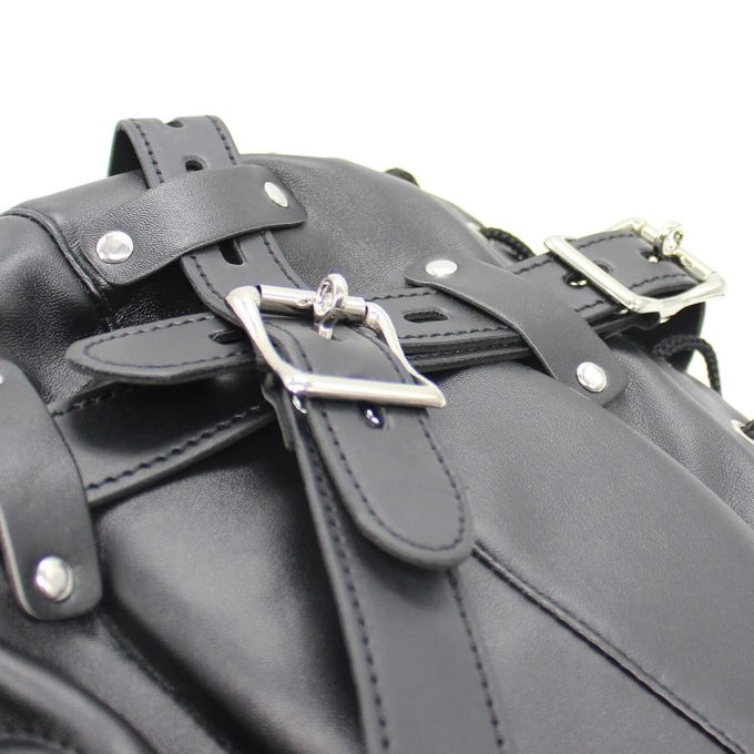 Banoch Reticent Hood Black Zwart Masker van pu Leer 987101719 7