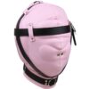 Banoch Reticent Hood BlackPink ZwartRoze masker van pu Leer 987101720 2 Banoch Reticent Hood BlackPink ZwartRoze masker van pu Leer 987101720 2