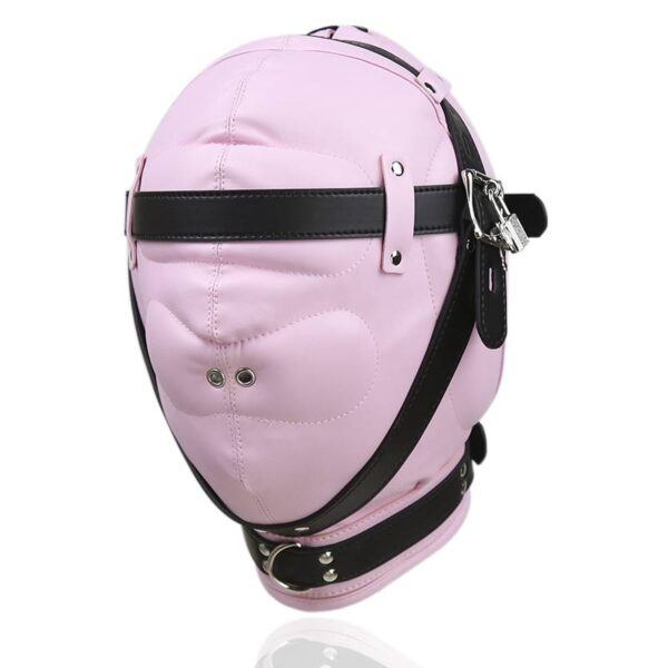Banoch Reticent Hood BlackPink ZwartRoze masker van pu Leer 987101720 3 Banoch Reticent Hood BlackPink ZwartRoze masker van pu Leer 987101720 3