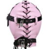 Banoch Reticent Hood BlackPink ZwartRoze masker van pu Leer 987101720 5 Banoch Reticent Hood BlackPink ZwartRoze masker van pu Leer 987101720 5