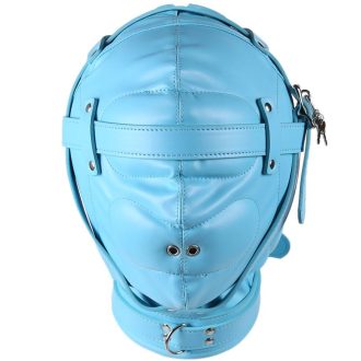 Banoch Reticent Hood Blue Blauw masker van pu Leer 987101722
