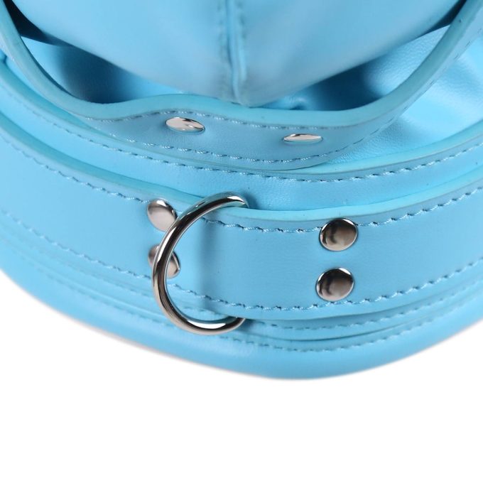 Banoch Reticent Hood Blue Blauw masker van pu Leer 987101722 9 Banoch Reticent Hood Blue Blauw masker van pu Leer 987101722 9