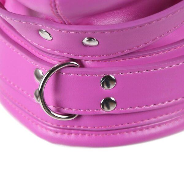 Banoch Reticent Hood Hot Pink Roze masker van pu Leer 987101723 10