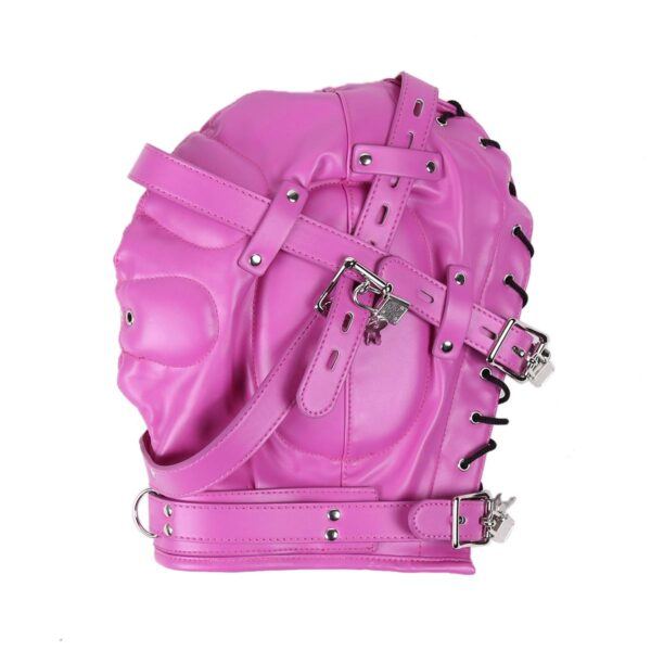 Banoch Reticent Hood Hot Pink Roze masker van pu Leer 987101723 11