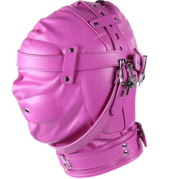 Banoch Reticent Hood Hot Pink Roze masker van pu Leer 987101723 2