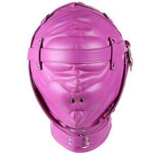 Banoch Reticent Hood Hot Pink Roze masker van pu Leer 987101723