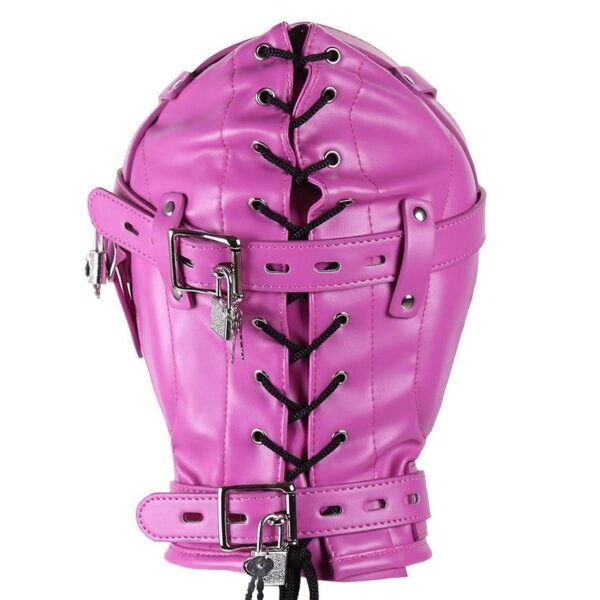 Banoch Reticent Hood Hot Pink Roze masker van pu Leer 987101723 4