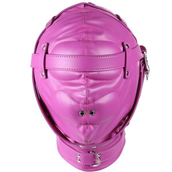 Banoch Reticent Hood Hot Pink Roze masker van pu Leer 987101723