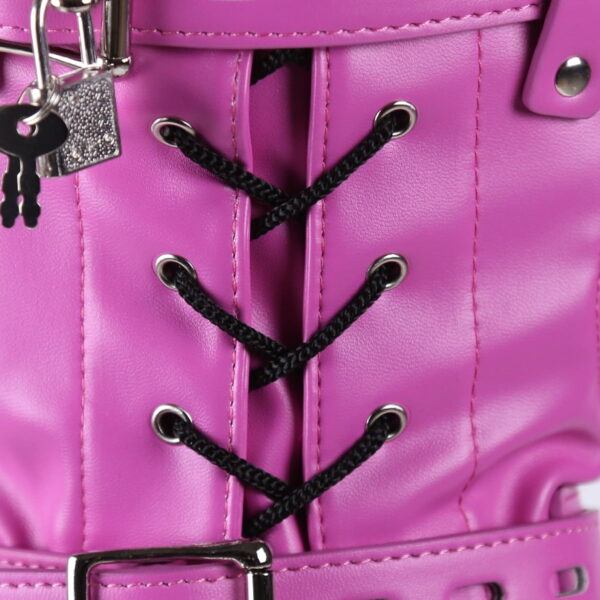 Banoch Reticent Hood Hot Pink Roze masker van pu Leer 987101723 7