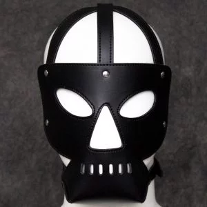 Banoch Skull Black Mask zwart masker pu leer bondage 987101706