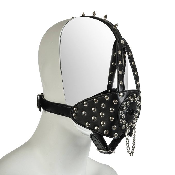 Banoch zwart bondagemasker met spike 987101708 2