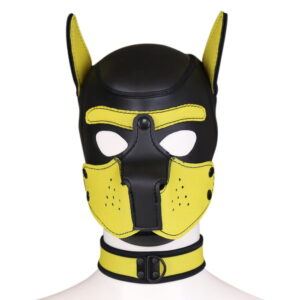 Banoch Lindo Perrito Amorillo Neoprene honden masker puppy geel neopreen