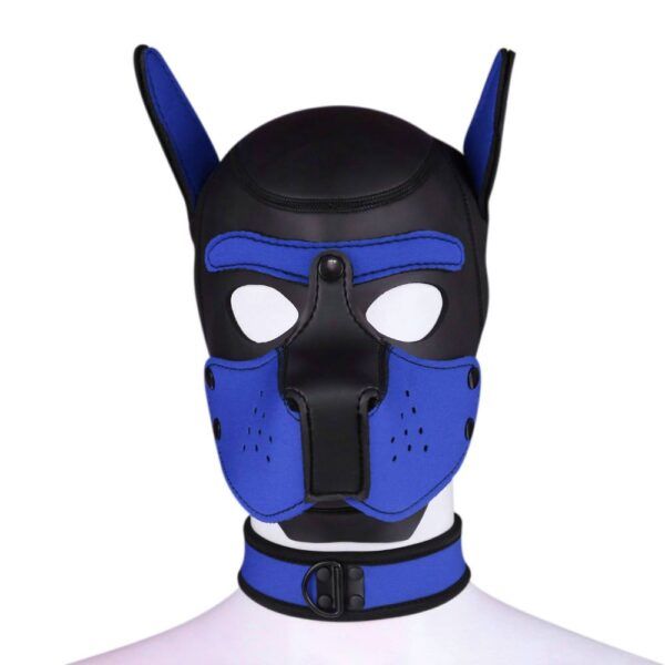 Banoch Lindo Perrito Azul Neoprene dog mask puppy play blue neoprene