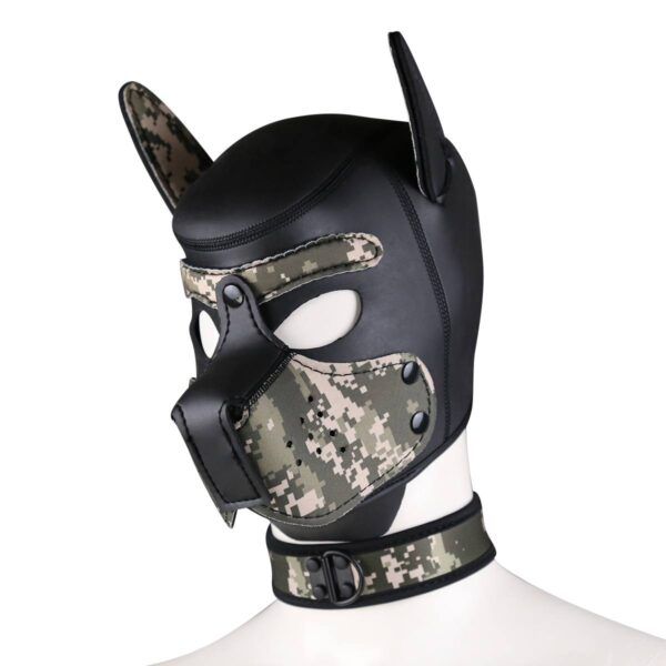 Banoch Lindo Perrito camuflaje Neoprene hondenmasker voor puppy play camouflage neopreen 3