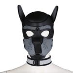 Banoch Lindo Perrito gris Neoprene honden masker puppy grijs neopreen
