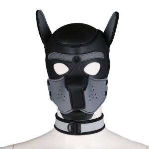Banoch Lindo Perrito gris Neoprene honden masker puppy grijs neopreen