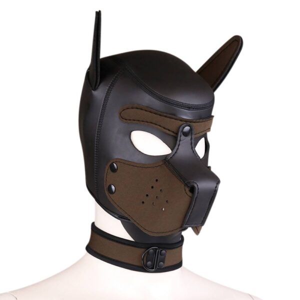 Banoch Lindo Perrito marrón Neoprene honden masker puppy bruin neopreen 2