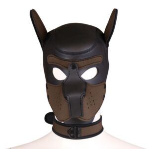 Banoch Lindo Perrito marrón Neoprene honden masker puppy bruin neopreen
