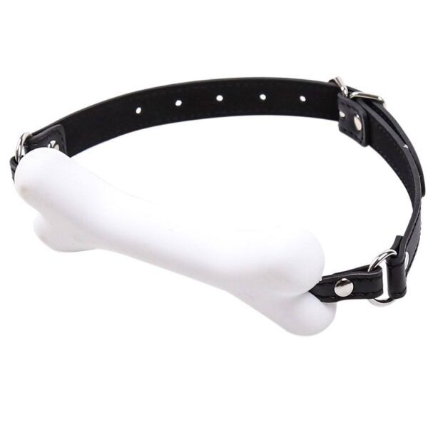 Banoch Mouthgag bone siliconen gag bot honden bot wit 987101691 4
