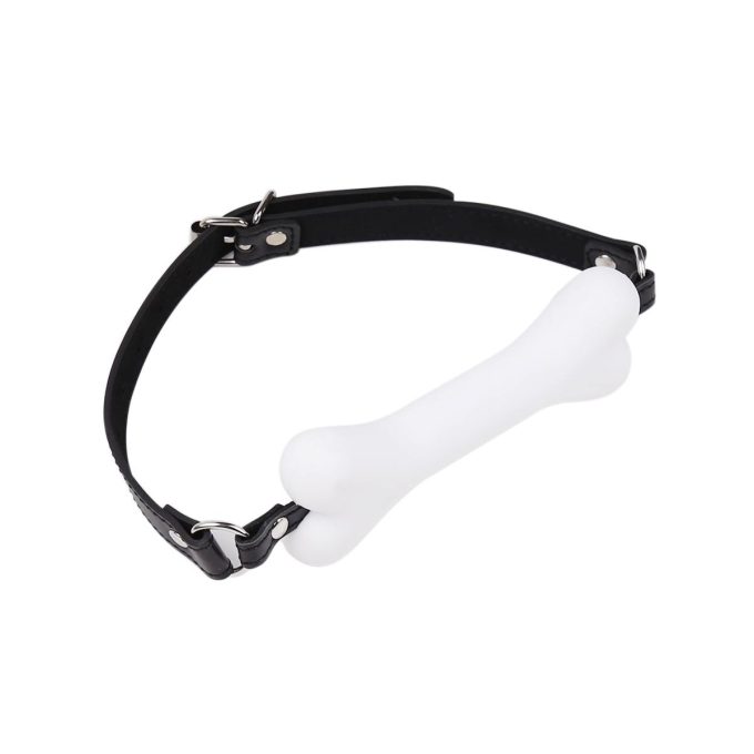 Banoch Mouthgag bone siliconen gag bot honden bot wit 987101691 7
