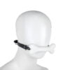 Banoch   Mouthgag bone   siliconen gag bot   honden bot wit   op pop