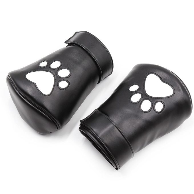 Banoch Perrito Mittones dog paws mittens bondage PU Leer Wit Voetje 987101746 2
