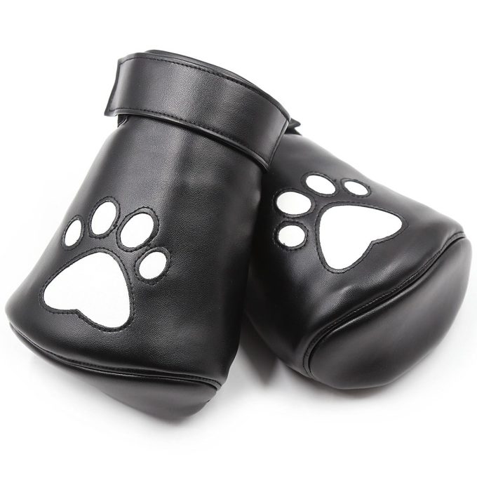 Banoch Perrito Mittones dog paws mittens bondage PU Leer Wit Voetje 987101746